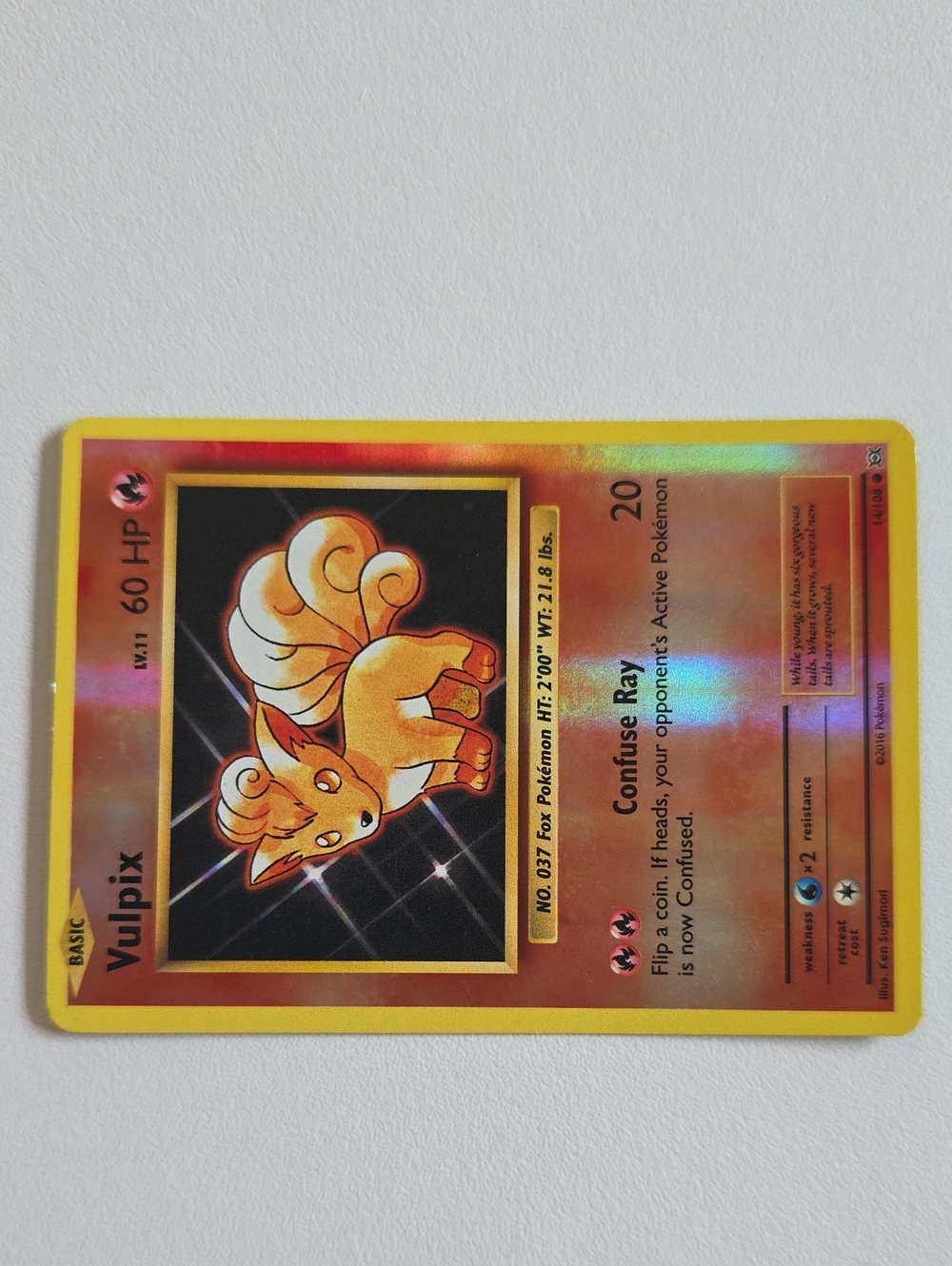 Pokemon Vulpix Card - Picture 2 of 3